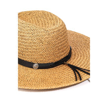 Load image into Gallery viewer, Straw Studded Tassel Hat
