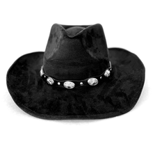 Load image into Gallery viewer, Cowboy Studded/Buckle Band Hat
