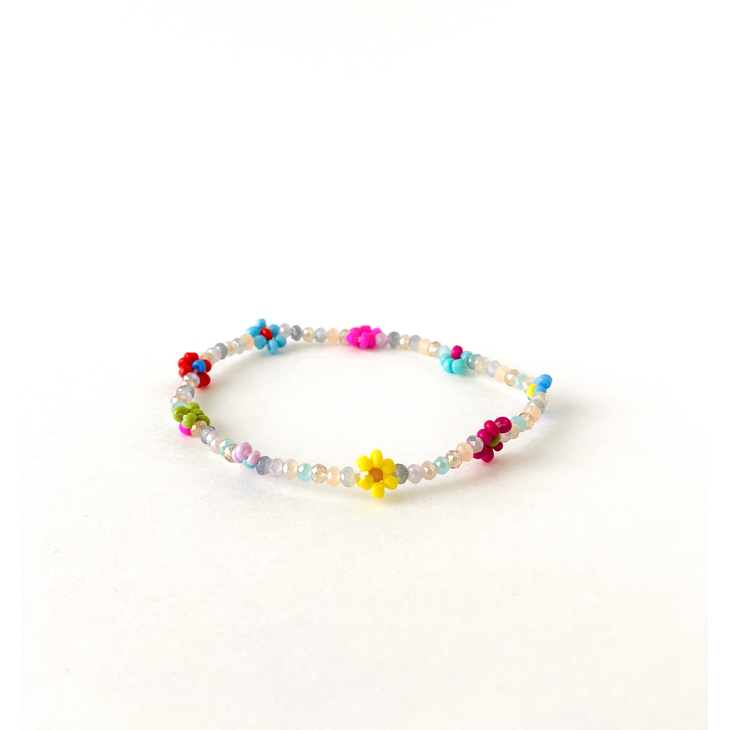 Floral Beaded Bracelet