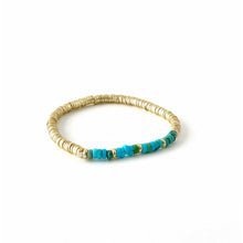 Load image into Gallery viewer, Turquoise Disc Bracelet
